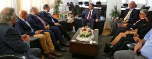 Minister of Foreign Affairs Özdil Nami received TUSIAD Brussels Representative Bahadır Kaleağası and ISAD delegation in his office 